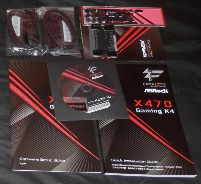 Комплектация ASRock Fatal1ty X470 Gaming K4