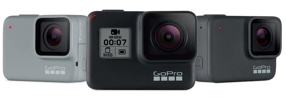 GoPro Hero 7 Black vs Silver vs White внешние различия