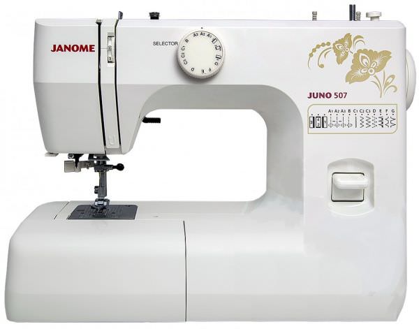 Janome Juno 507 - качественная и недорогая модель для начинающих