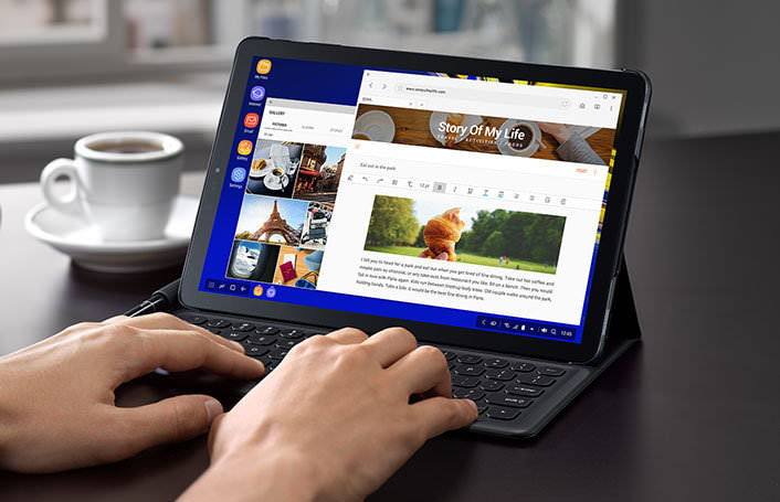 Чехол-клавиатура Book Cover Keyboard для Samsung Galaxy Tab S4