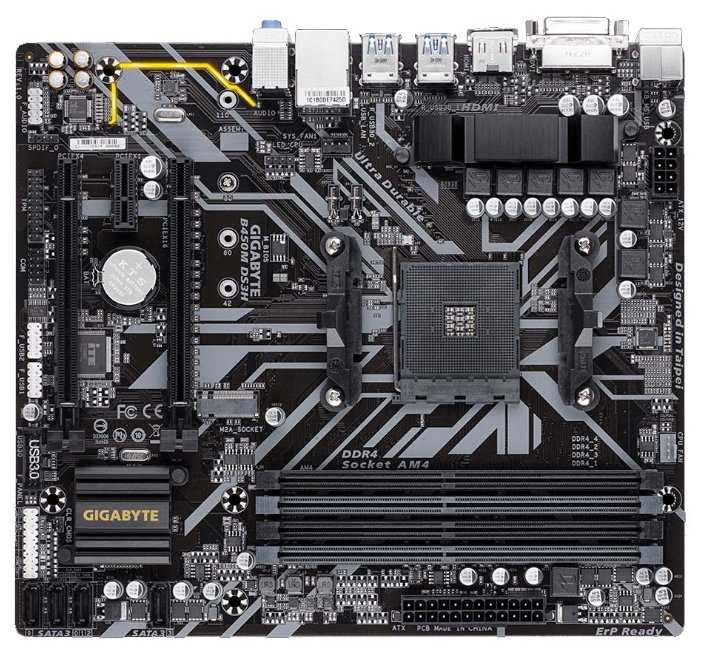 GIGABYTE B450M DS3H (rev. 1.x)