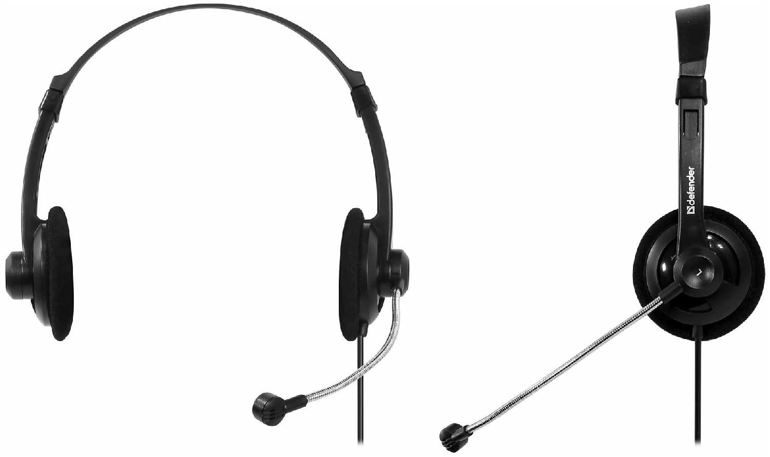 Defender Компьютерная гарнитура Aura 104 черный, кабель 1,8 м