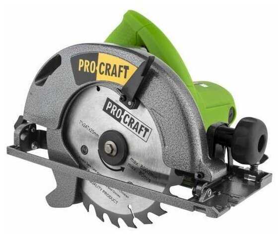 ProCraft KR2000 диск 185мм, пропил 62мм, 5000об/мин, 2000Вт