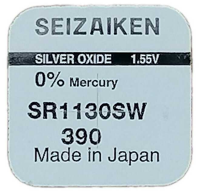SEIZAIKEN 390 (SR1130SW) Silver Oxide 1.55V (1 шт)