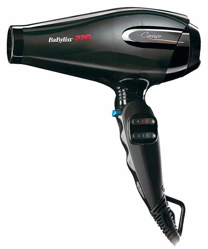 BaByliss Фен Pro Caruso, 2400 Вт, ионизация, 2 насадки
