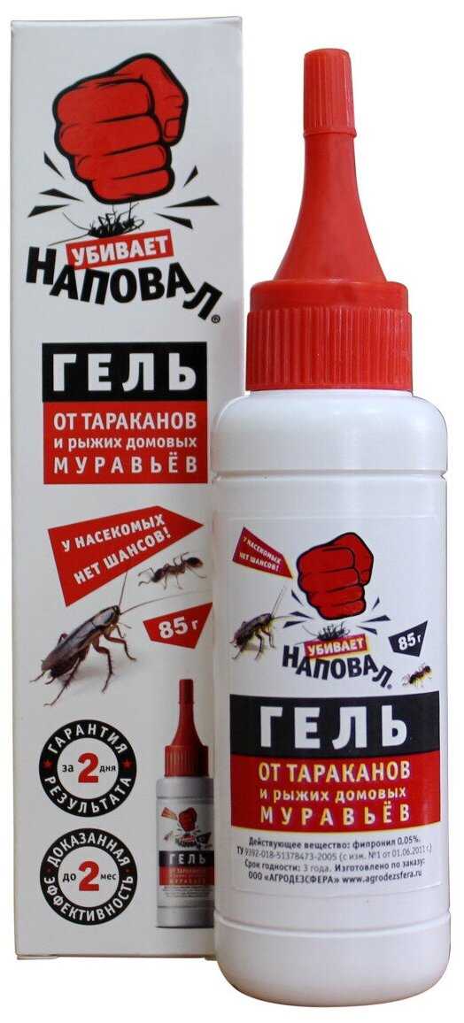 Наповал Гель от тараканов и домовых муравьев флакон 85г.