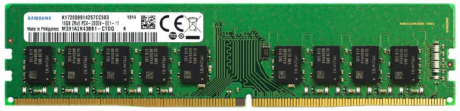 Samsung 16 ГБ DDR4 2666 МГц DIMM CL19 M391A2K43BB1-CTDQY