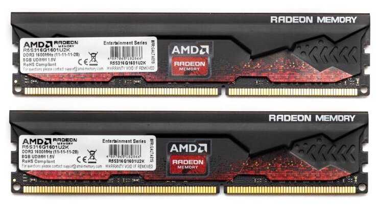 AMD Radeon R5 Entertainment DDR3 1600 CL11