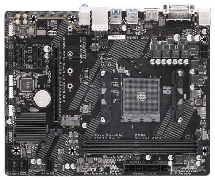 GIGABYTE GA-A320M-H (rev. 1.x)