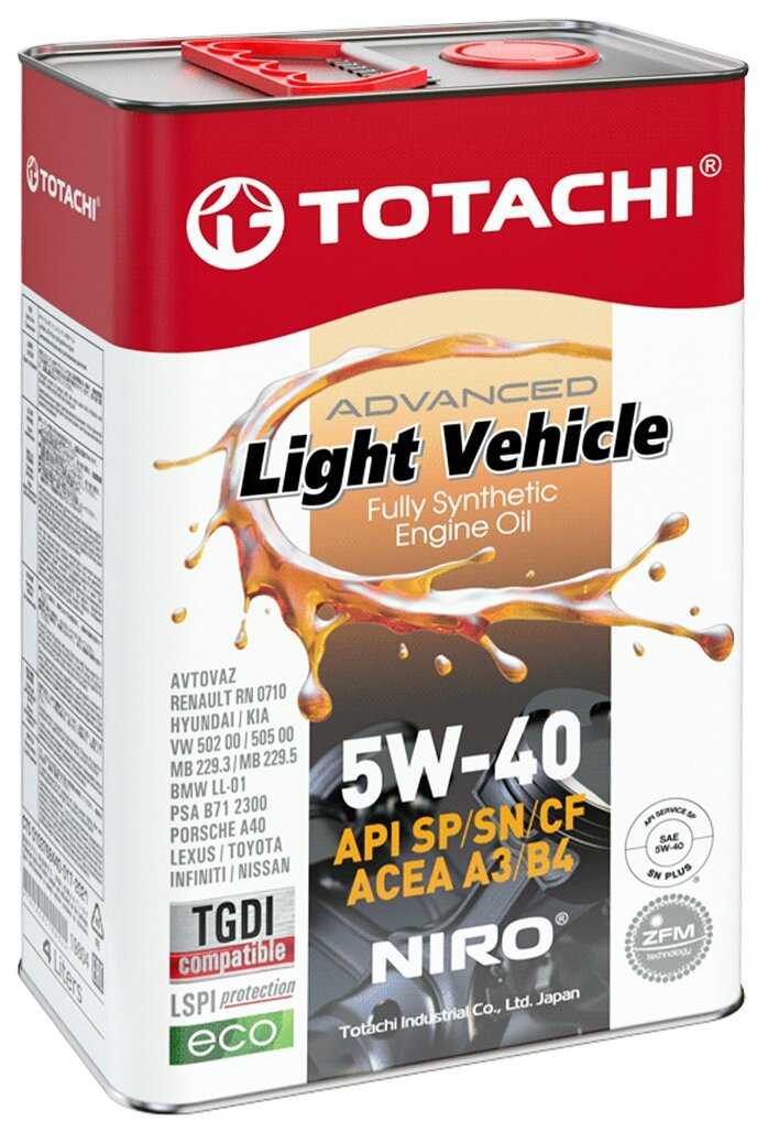TOTACHI NIRO Advanced LV Semi-Synthetic 5W-40