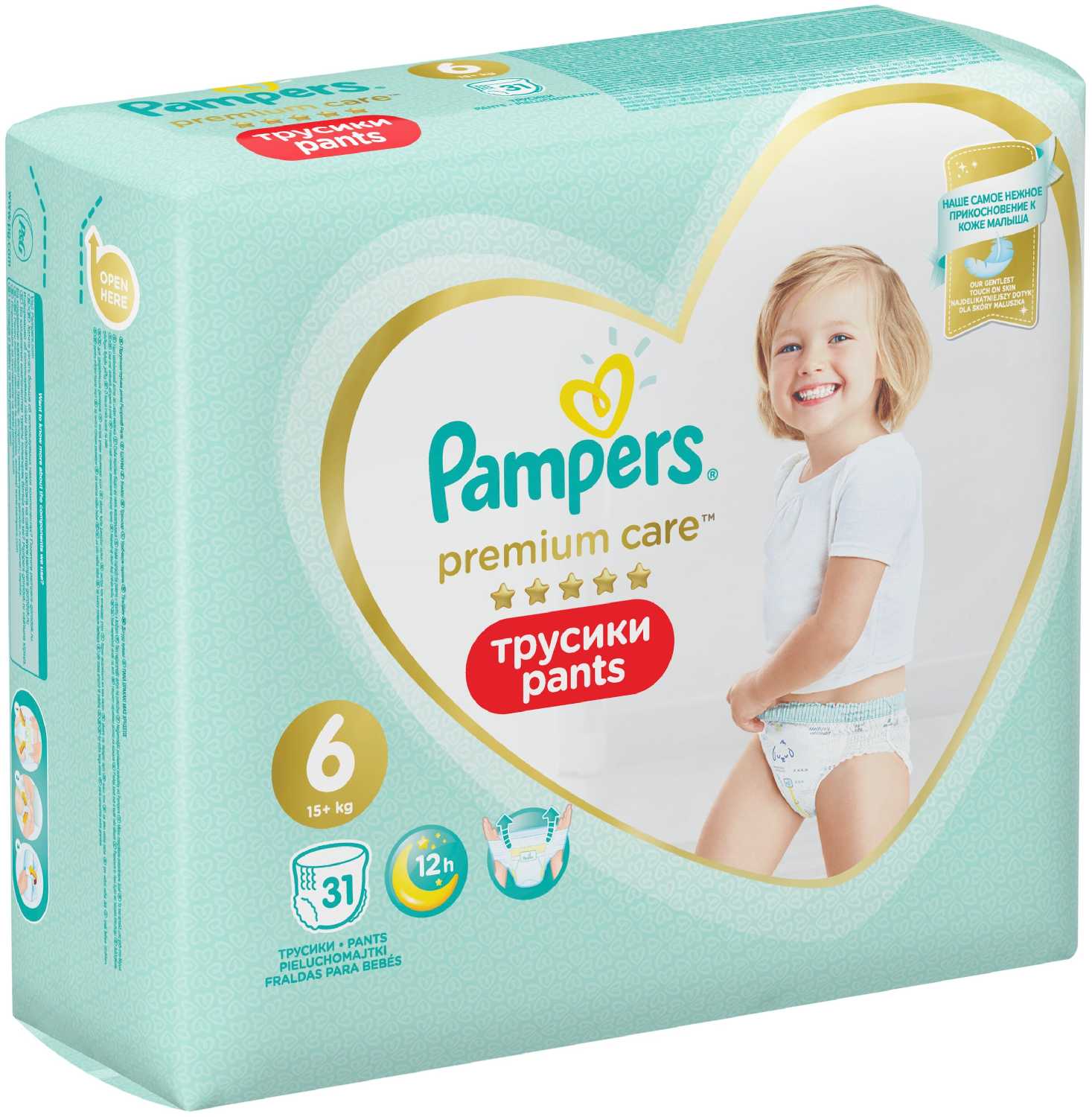 Pampers трусики Premium Care 6, 15+ кг