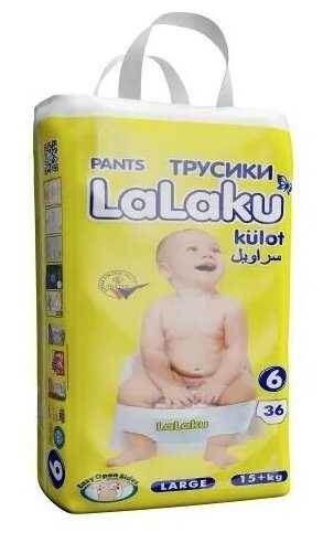 LaLaKu 6 разм. (15+кг) 36 шт.