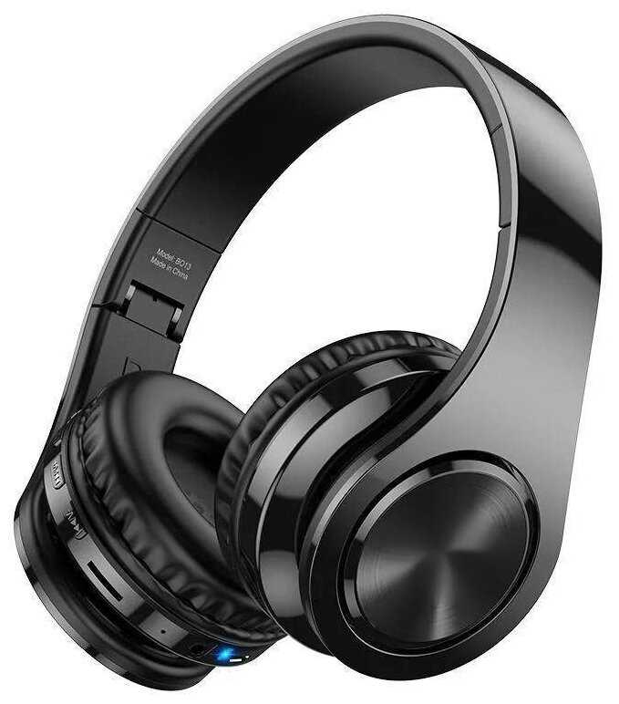 TWS Беспроводные полноразмерные наушники B013 / Черные / Bluetooth наушники с микрофоном