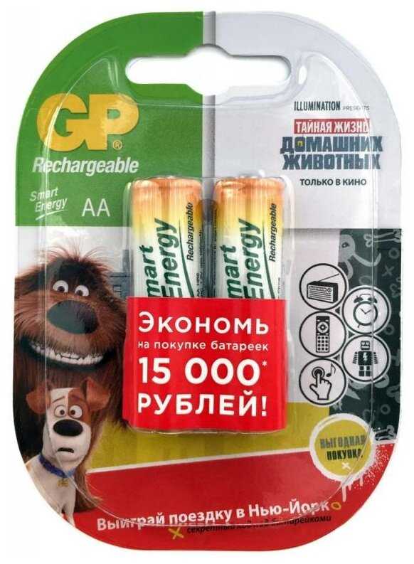GP Smart Energy 100AAHCSV AA NiMH 1000mAh (2шт)