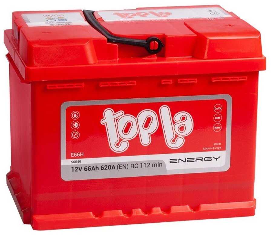 Topla Energy 60 ампер/час, 600 - пускрврй ток. прямая полярность