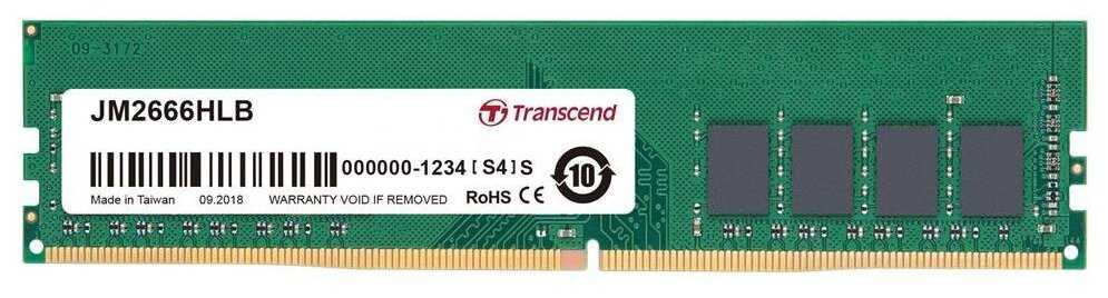 Transcend 16 ГБ DDR4 2666 МГц DIMM CL19 JM2666HLB-16G