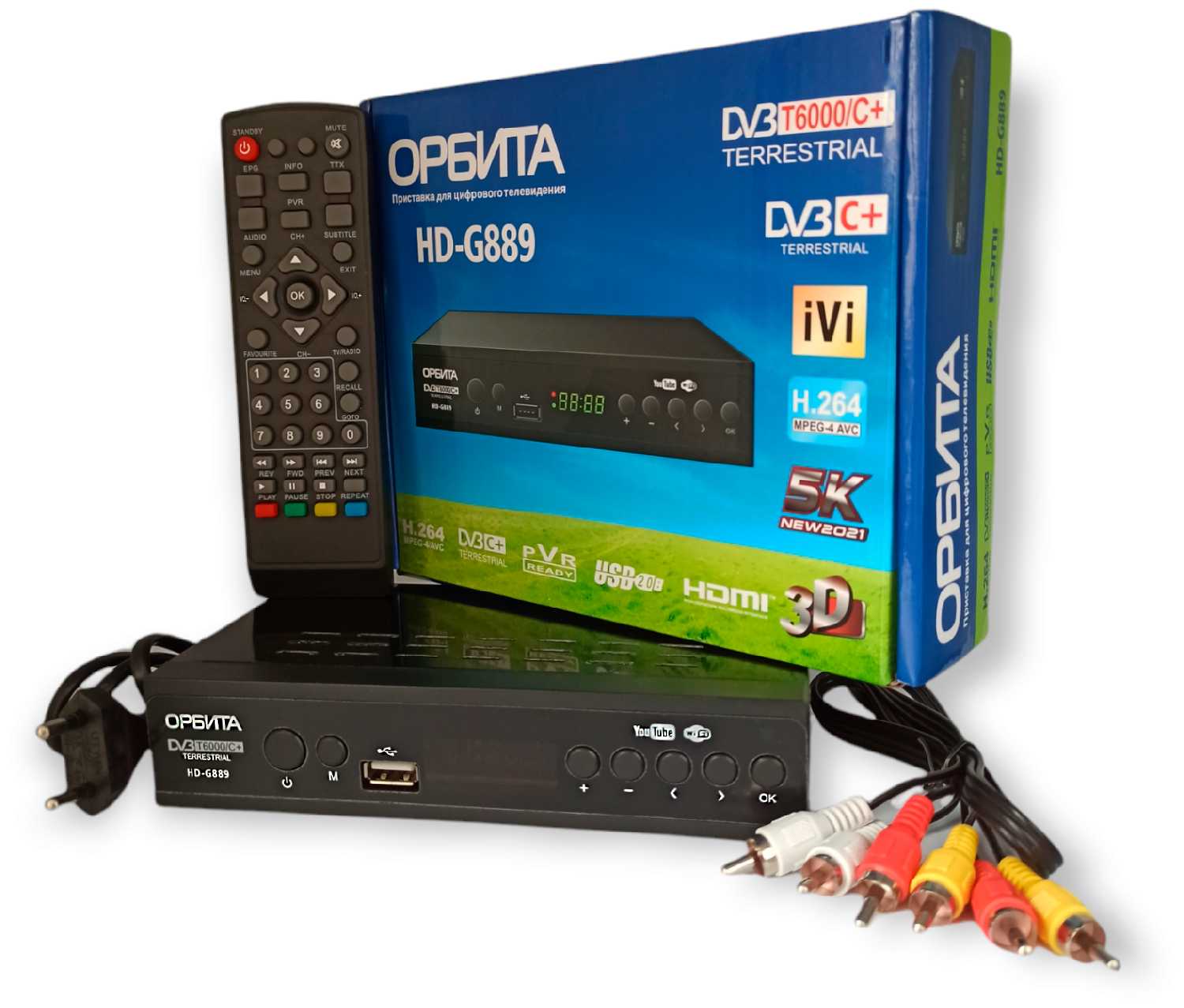 Oem DVB-T2 ТВ приставка орбита HD-G889