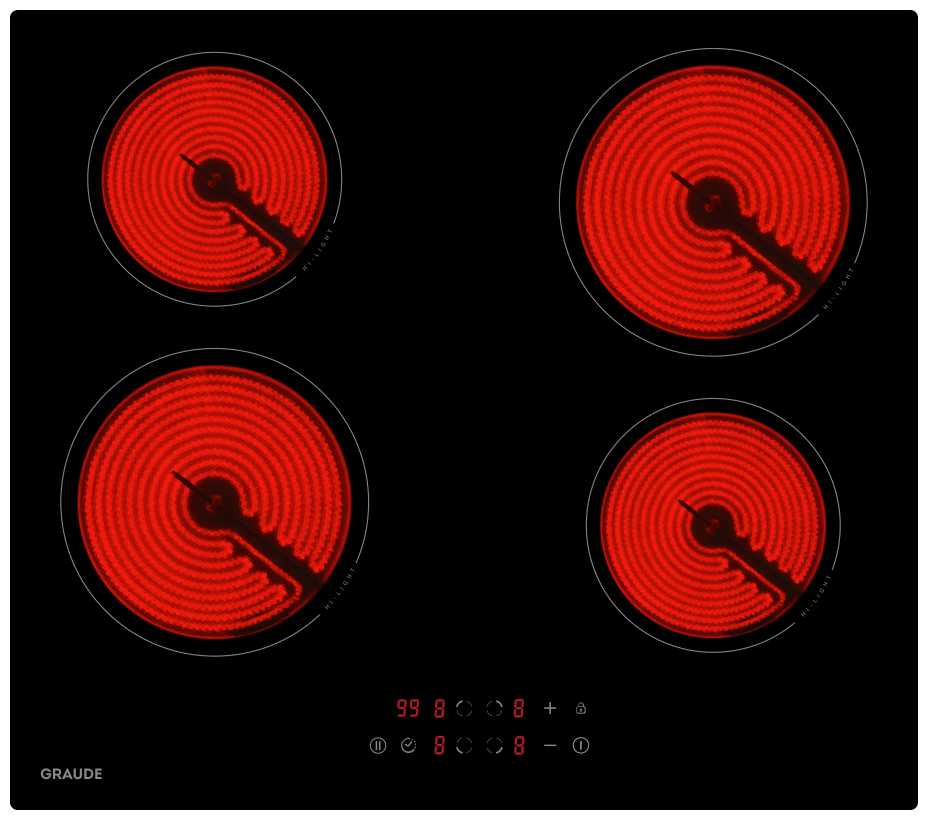 GRAUDE Стеклокерамическая варочная панель EK 60.0 S