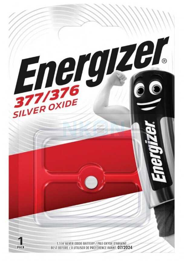 Energizer Silver Oxide 377/376, 1 шт