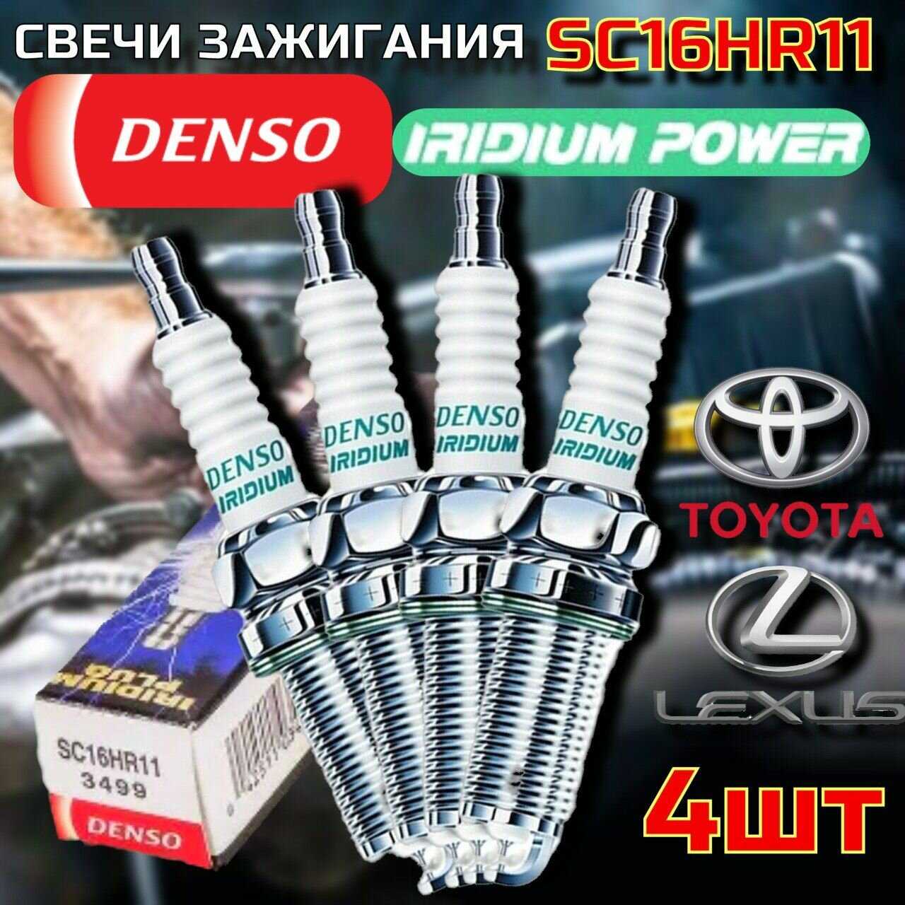 DENSO Свечи зажигания иридиевые (SC16HR11)
