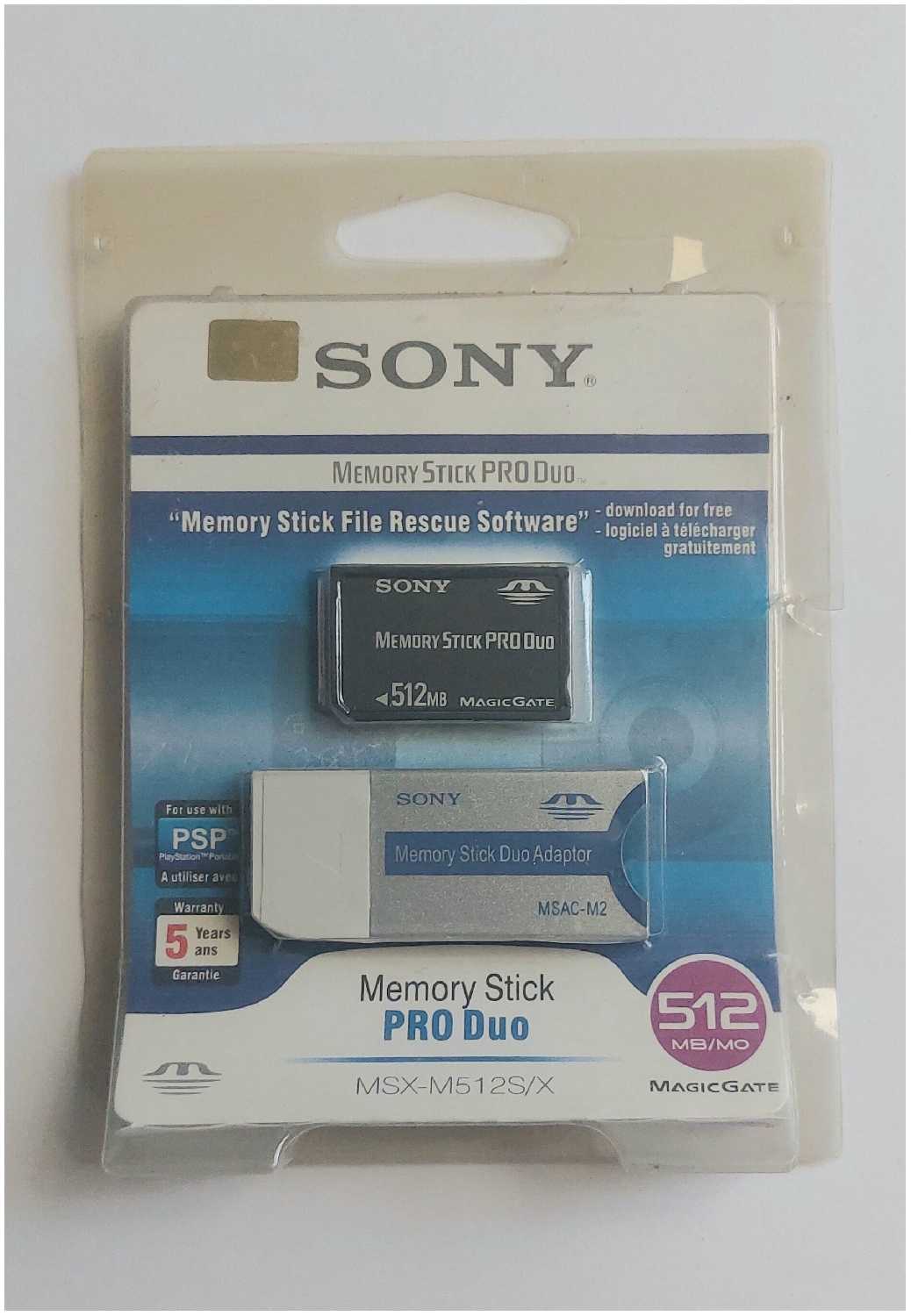 Sony Карта памяти Memory Stick Pro Duo 512 mb