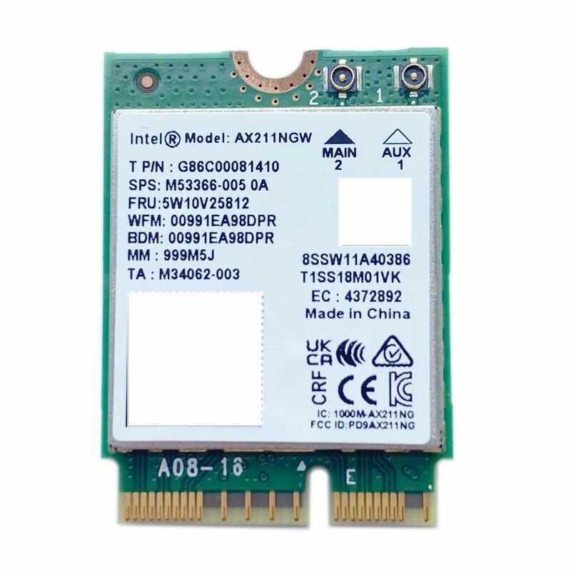 Intel Адаптер беспроводной связи AX211NGW