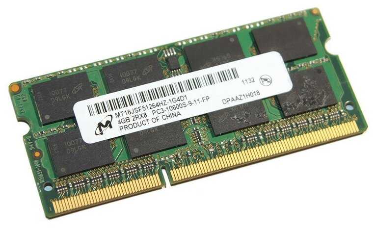 Micron MT16KTF51264HZ-1G4M1 So-Dimm PC3-10600