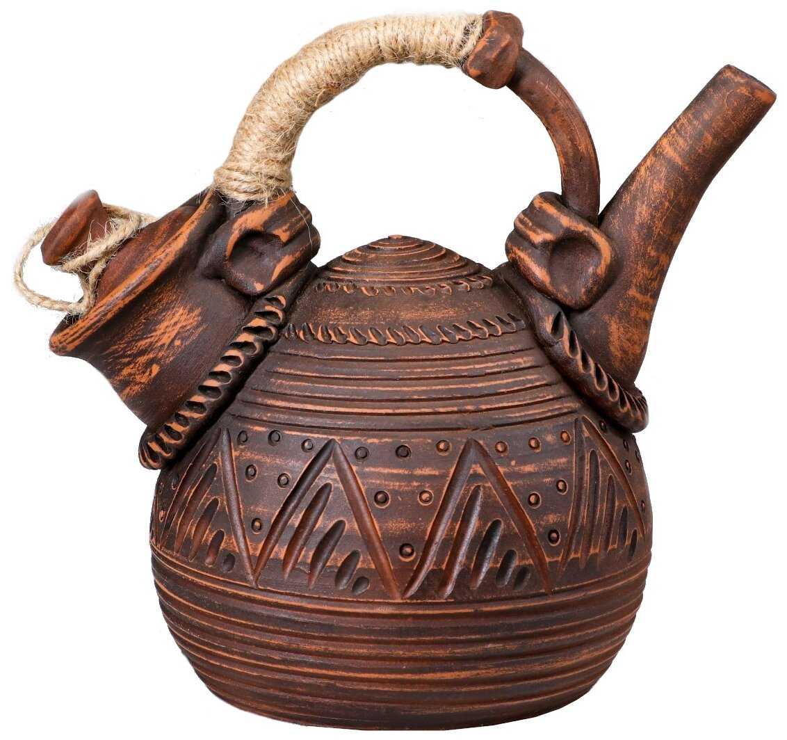 Красная глина Заварочный чайник Татарский, 800 мл
