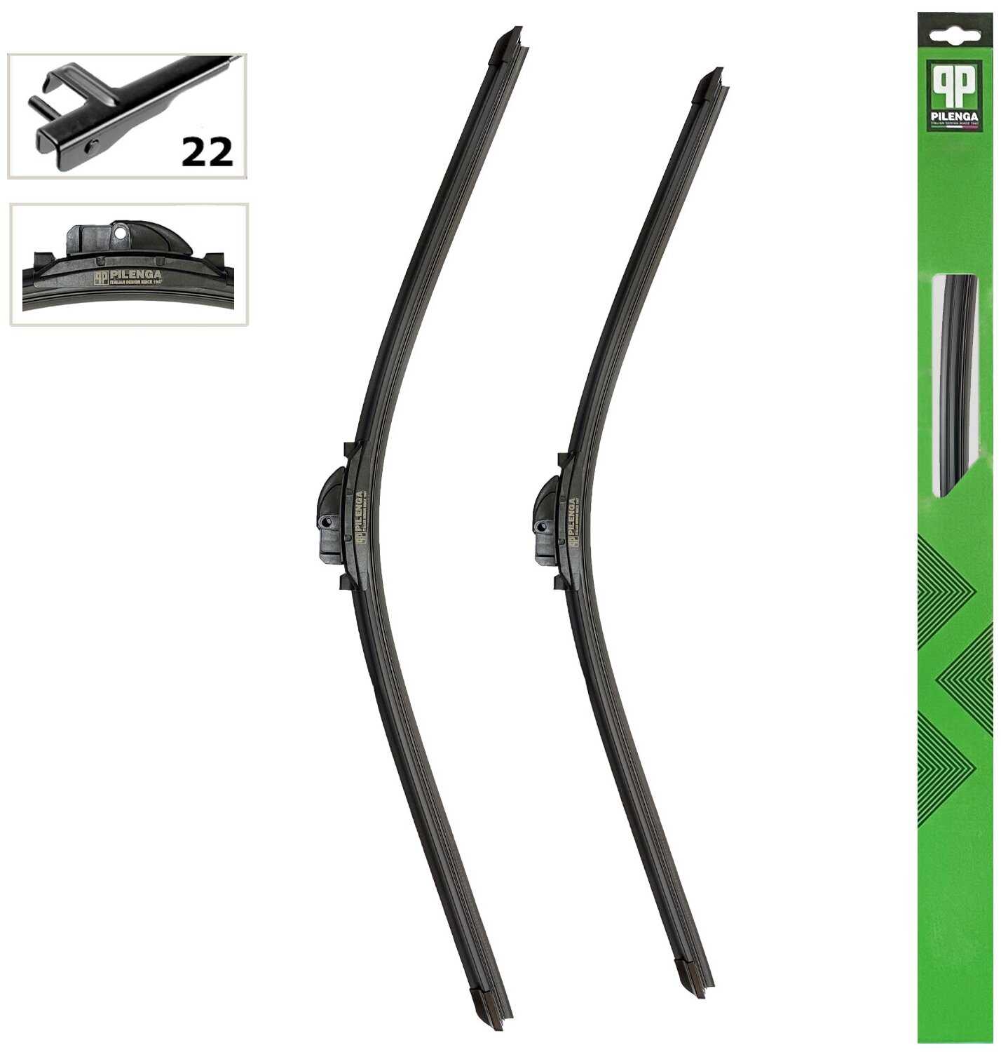 PILENGA бескаркасные 600+500 мм Side Pin