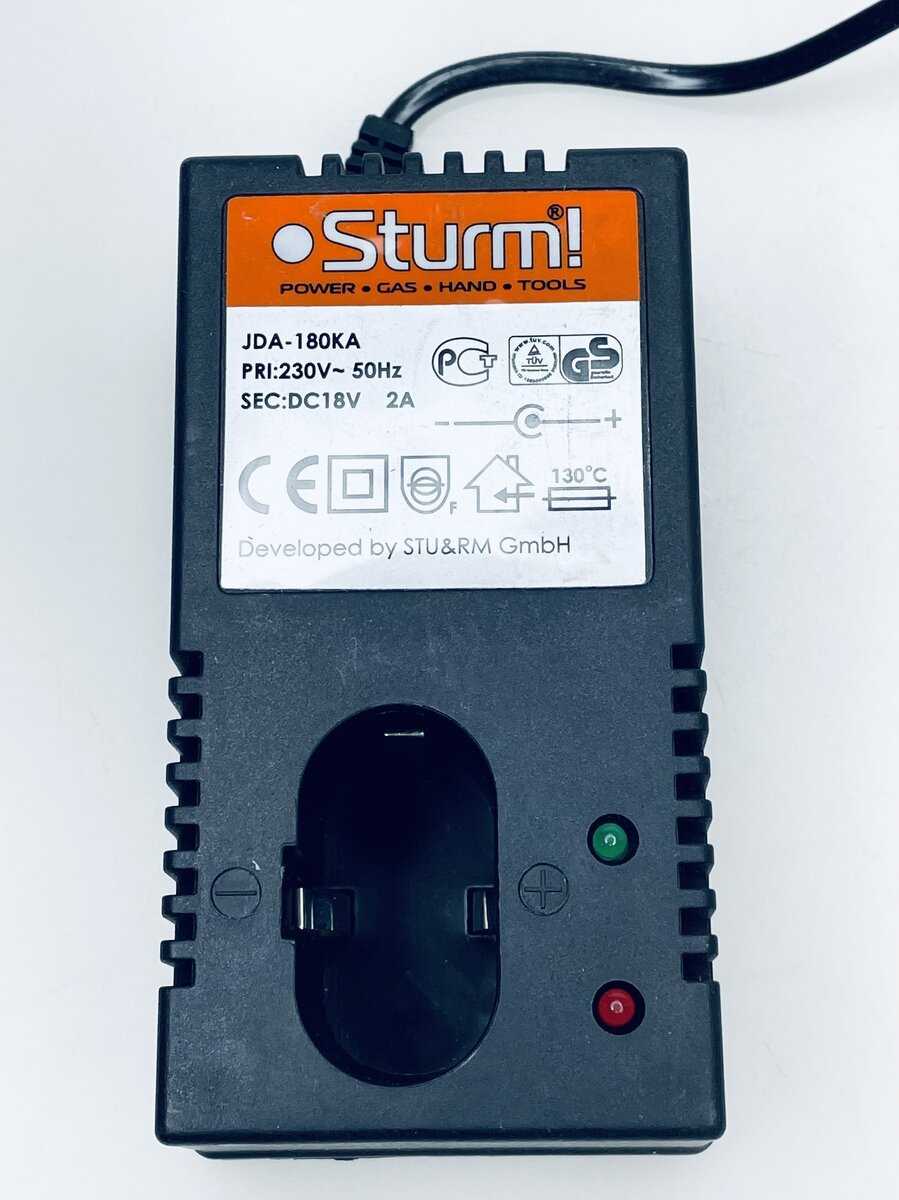 Sturm! 18В,1BatterySystem, 2 x 4,5 А для двух батарей