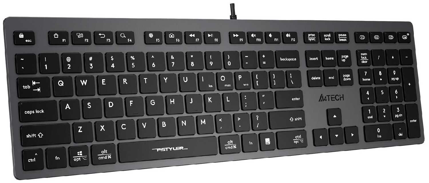 A4Tech Fstyler FX50 серый USB slim Multimedia