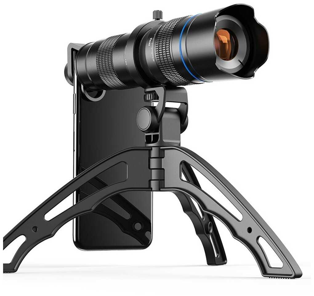 Apexel 20-40X Zoom Monocular со штативом, черный