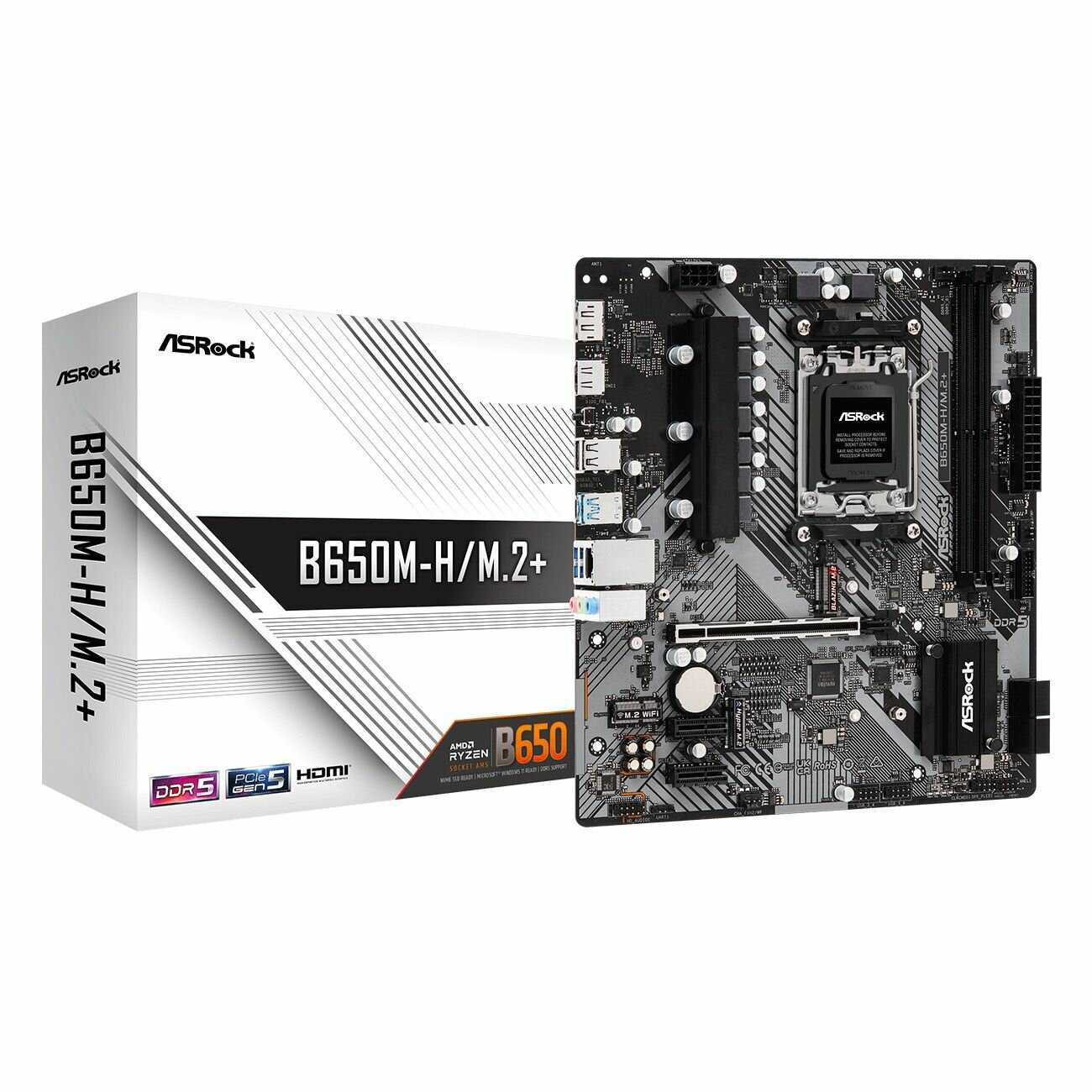 ASRock B650M-H/M.2+ (AM5, DDR5, Micro-ATX)