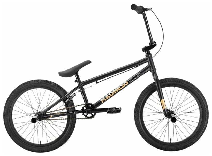 Stark 22 Madness BMX 4 черно-золотой с колесами 20"