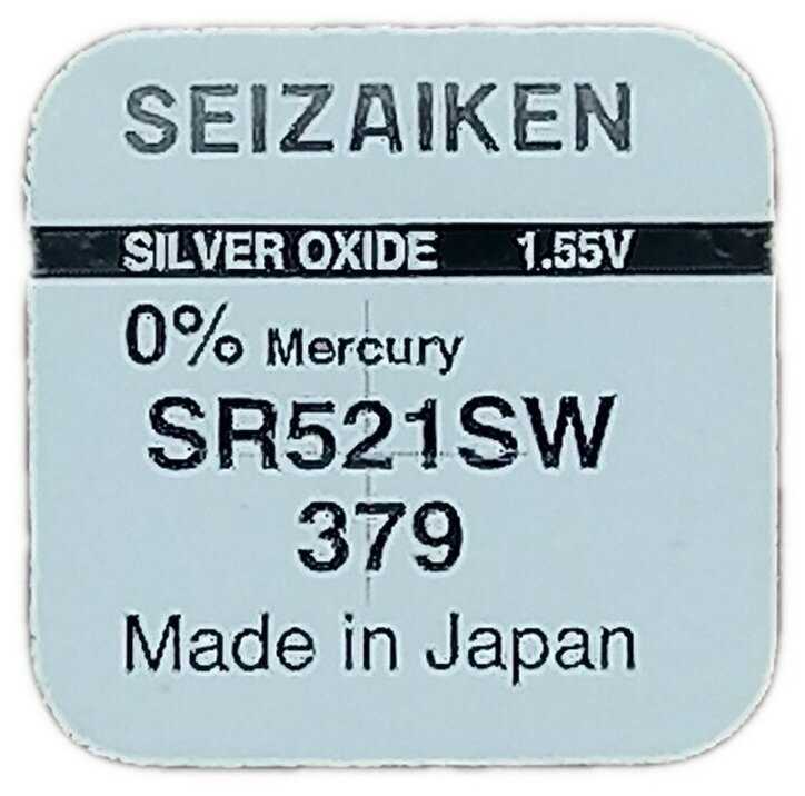 SEIZAIKEN 379 (SR521SW) Silver Oxide 1.55V (1 шт)