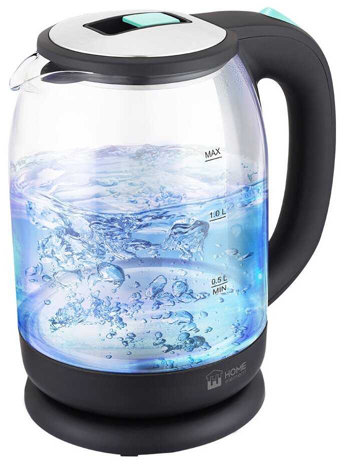 Home Element HE-KT2301 светлая яшма чайник стеклянный