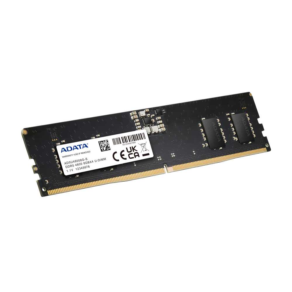 ADATA Модуль памяти 8GB DDR5 4800 UDIMM (AD5U48008G-S)