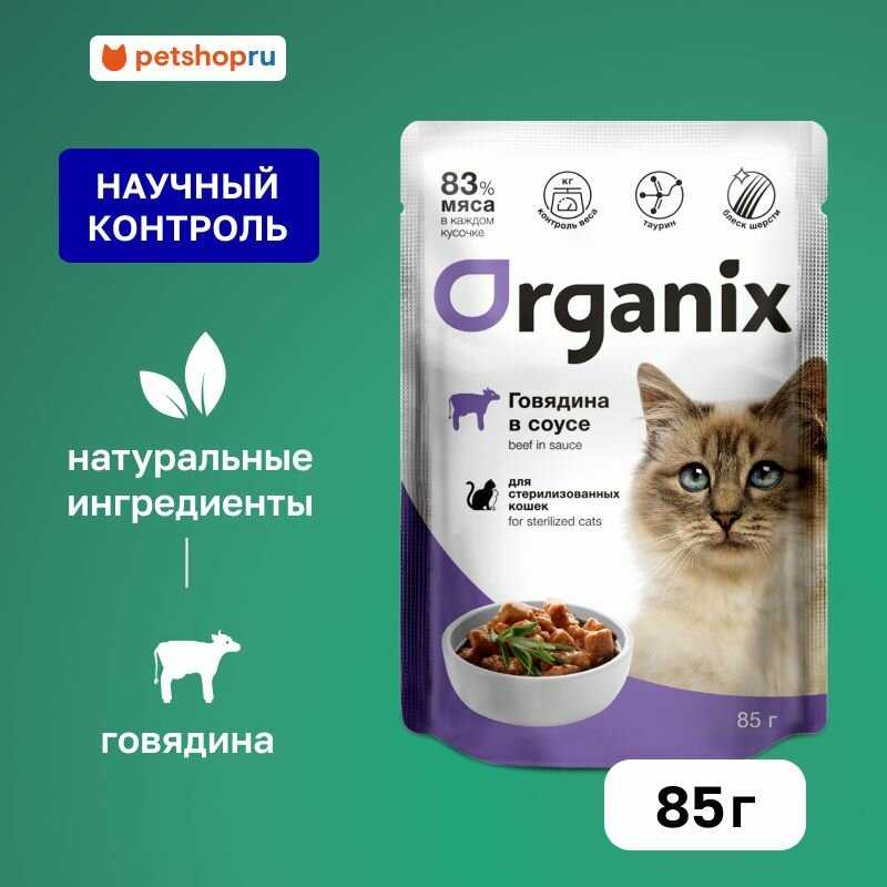 Organix говядина в соусе