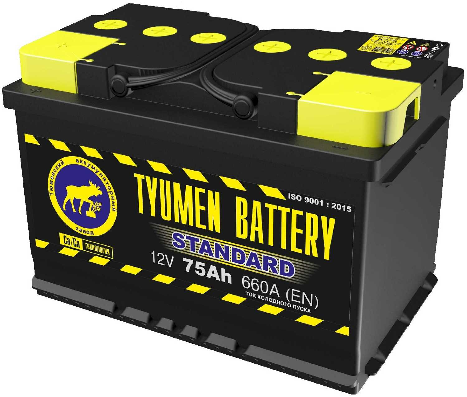 TYUMEN BATTERY Standard 6СТ-75L прям.