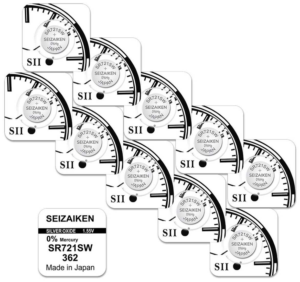 SEIZAIKEN 362 (SR721, LR58, AG11)