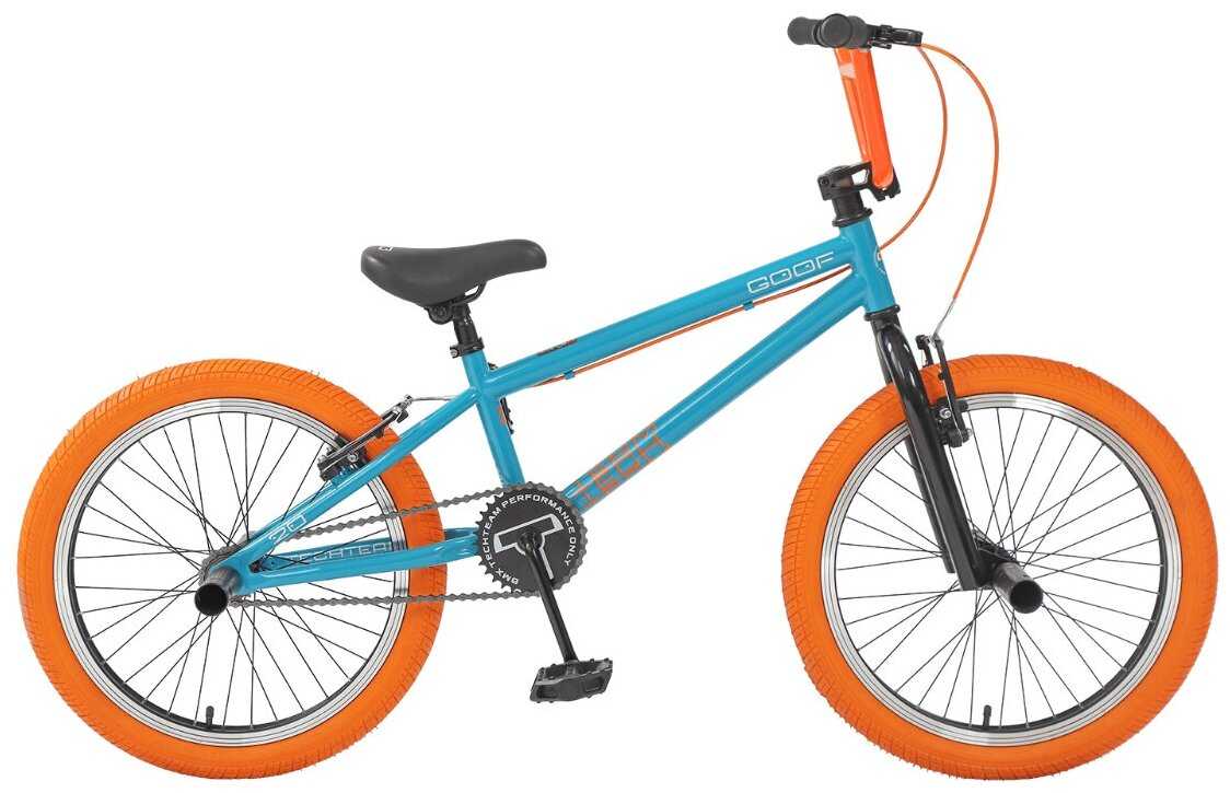 Tech Team Велосипед BMX TT GOOF бирюзово-оранжевый