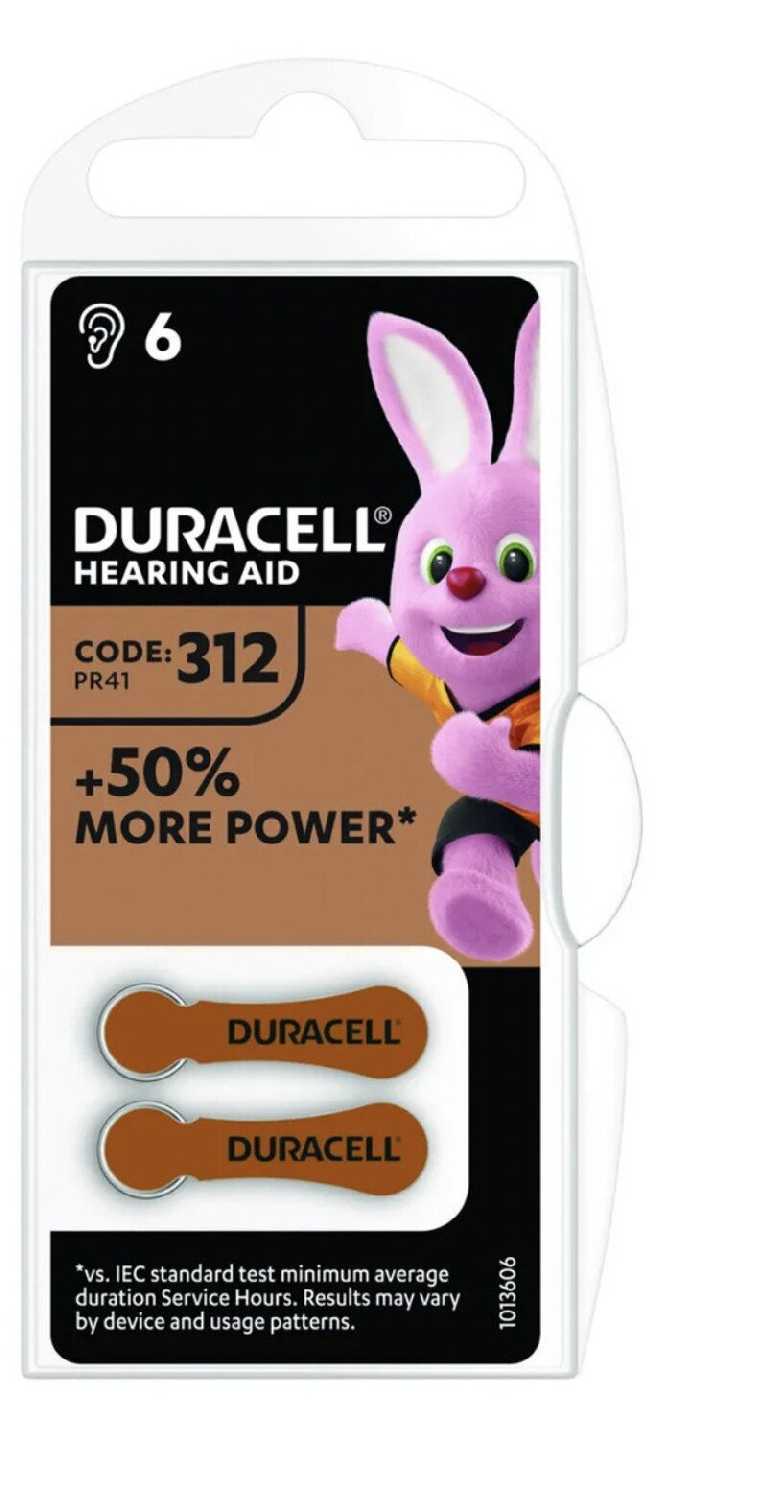 Duracell ZA312 (60шт)