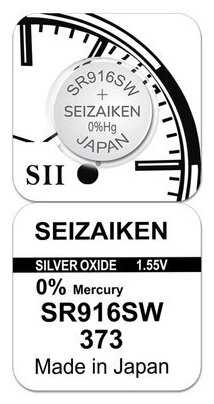 SEIZAIKEN 373 (SR916SW) Silver Oxide 1.55V (10 шт)