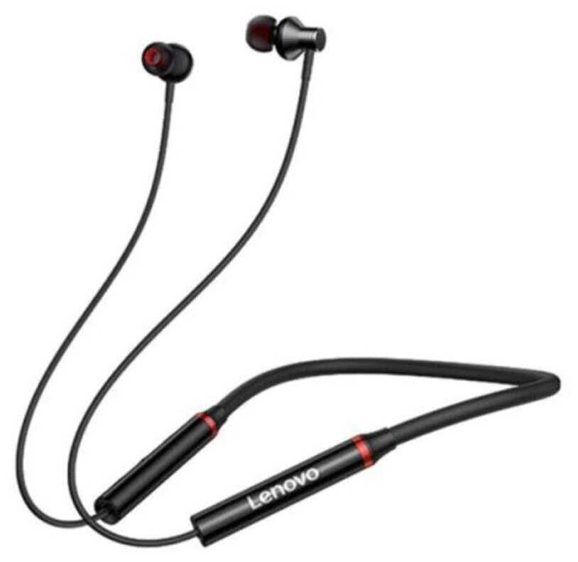 Lenovo HE05X Bluetooth 5.0 Neckband Wireless Earphone Black