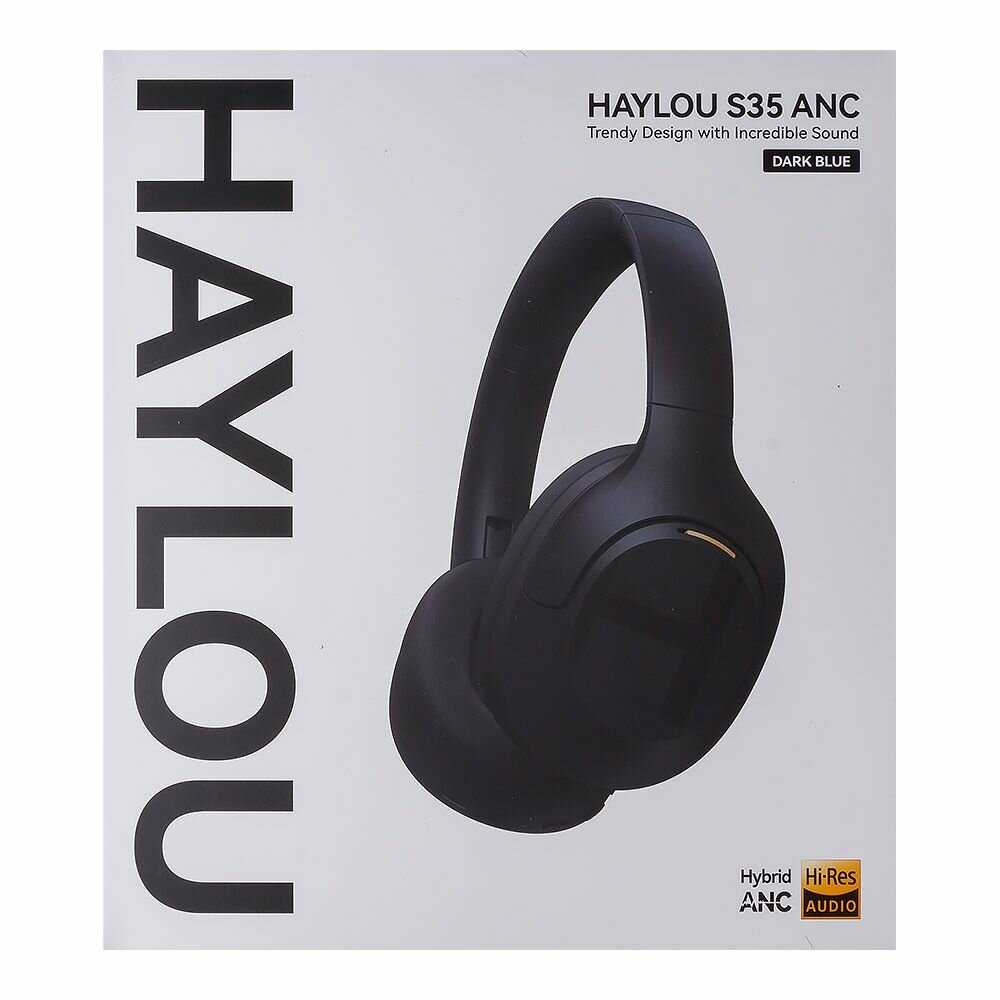 Xiaomi Haylou S35 ANC Наушники беспроводные активное шумоподавление , цвет синий