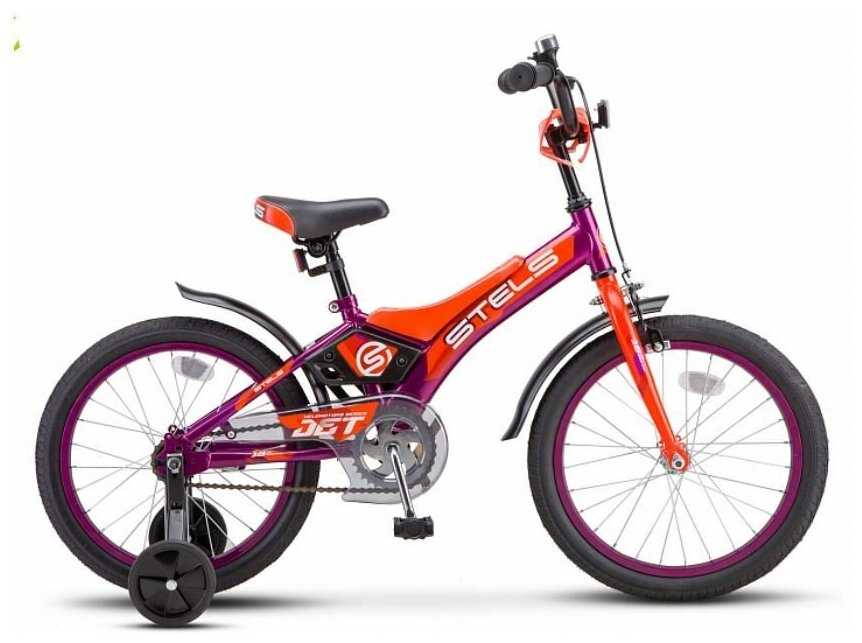 Stels Jet (18") рама 10" фиолетовый/ оранжевый