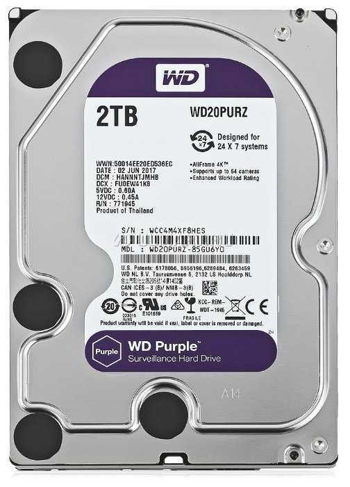 Western Digital WD Purple 2 ТБ WD20PURZ