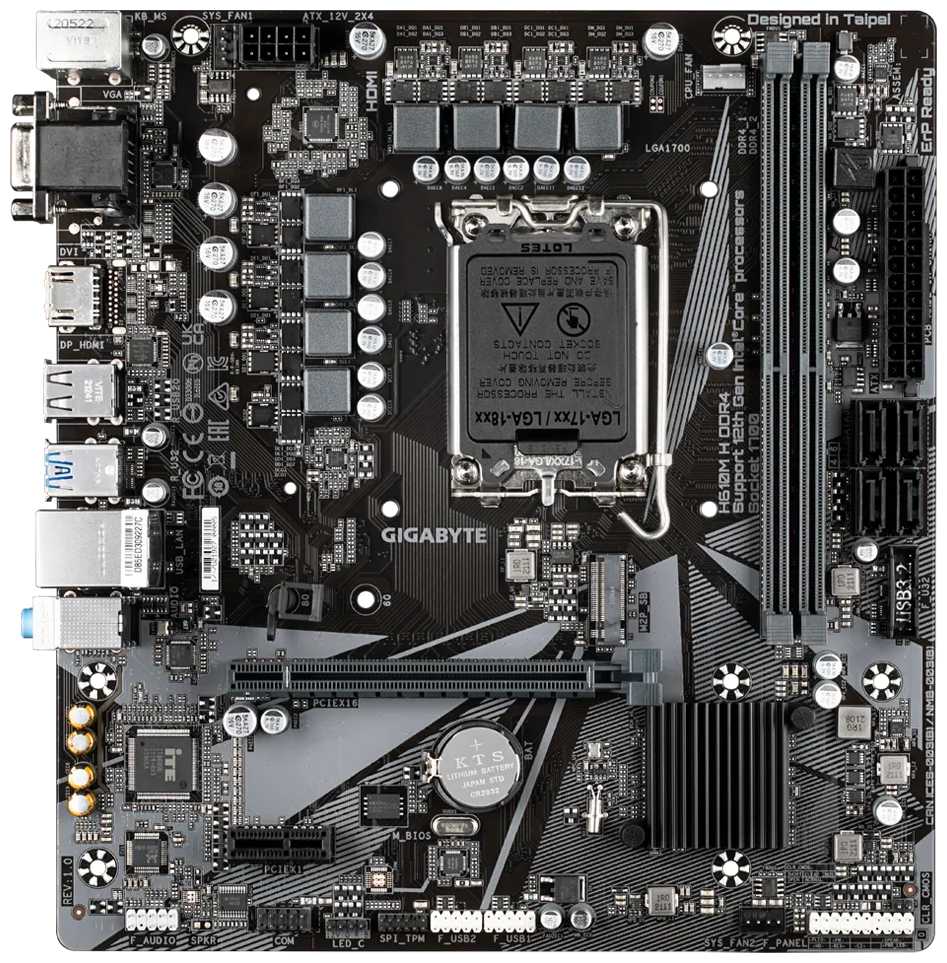 GIGABYTE H610M H DDR4 (rev. 1.0)