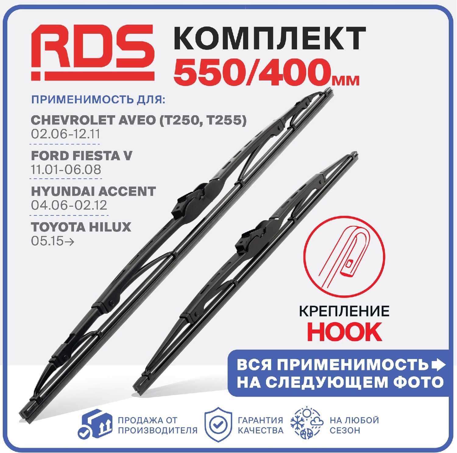 RD5 Дворники каркасных щеток стеклоочистителя
