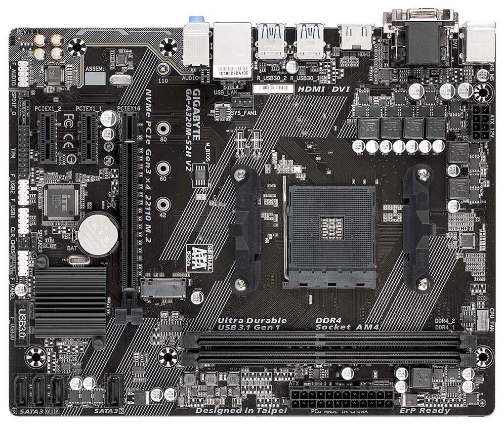 GIGABYTE GA-A320M-S2H V2 (rev. 1.1)